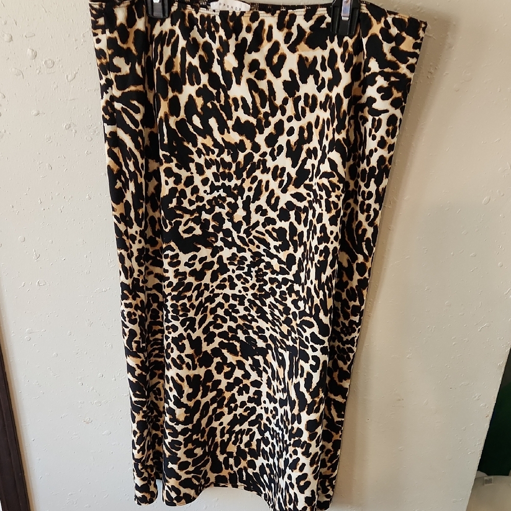 Topshop Leopard Print Pencil Skirt